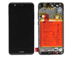 Kijelző érintőpanel LCD Huawei P10 lite fekete komplett kerettel (akkumulátor, hangszóró) 02351FSG